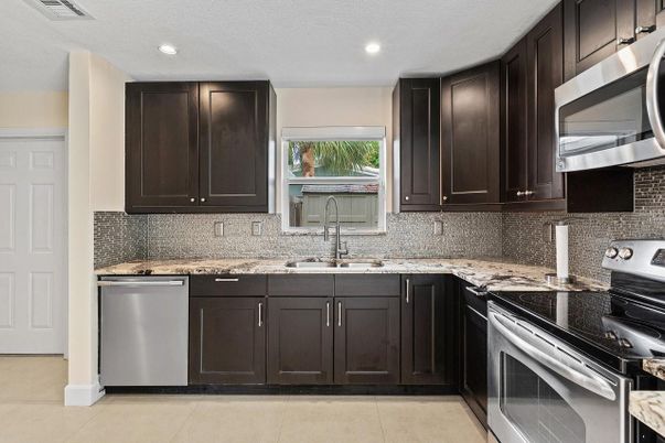 Interior, Kitchen, Recessed Lighting, Stainless Steel Appliances
