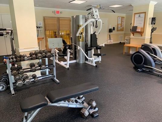 Fitness Equipment, Gym, Interior, Recessed Lighting