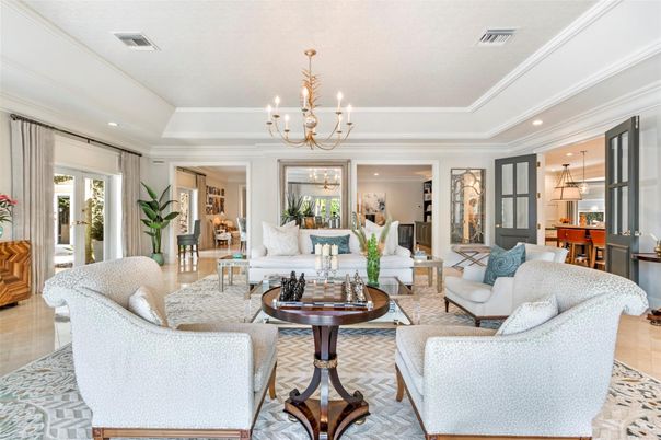 Chandelier, Interior, Living room, Recessed Lighting