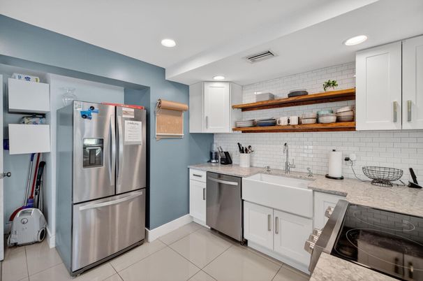 Interior, Kitchen, Recessed Lighting, Stainless Steel Appliances