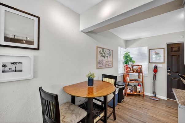 Dining room, Interior, Wood Texture Flooring