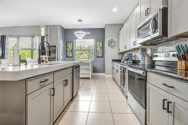 Interior, Kitchen, Pendant Lights, Recessed Lighting