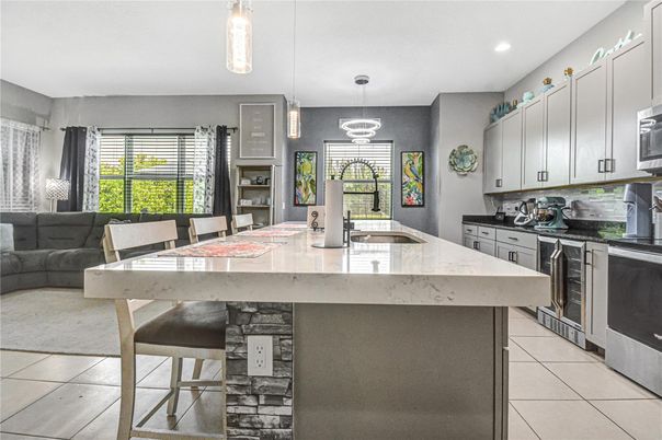 Dining room, Interior, Kitchen, Pendant Lights, Recessed Lighting