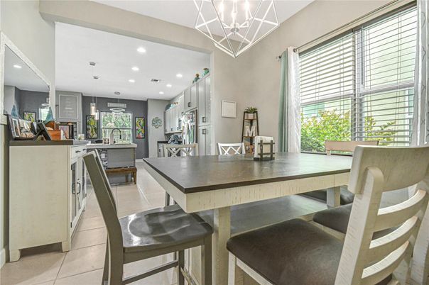 Dining room, Interior, Kitchen, Pendant Lights, Recessed Lighting