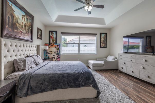 Bedroom, Interior, Wood Texture Flooring