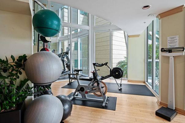 Fitness Equipment, Interior, Wood Texture Flooring