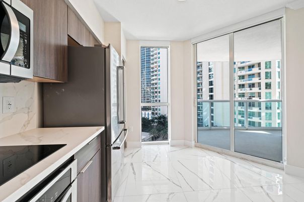 Interior, Kitchen, Marble, Marble Walls, Stainless Steel Appliances, Water