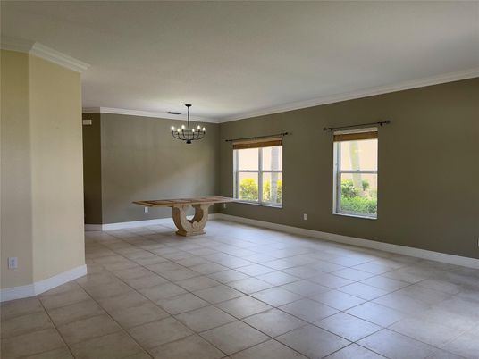 Chandelier, Empty room, Interior