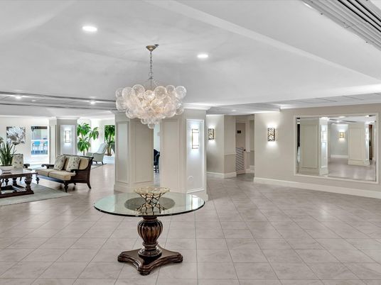 Chandelier, Interior, Marble, Recessed Lighting