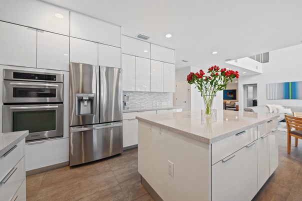 Interior, Kitchen, Recessed Lighting, Stainless Steel Appliances