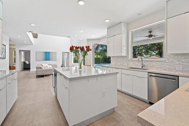 Interior, Kitchen, Recessed Lighting, Stainless Steel Appliances