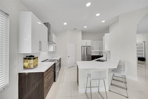 Interior, Kitchen, Recessed Lighting, Stainless Steel Appliances