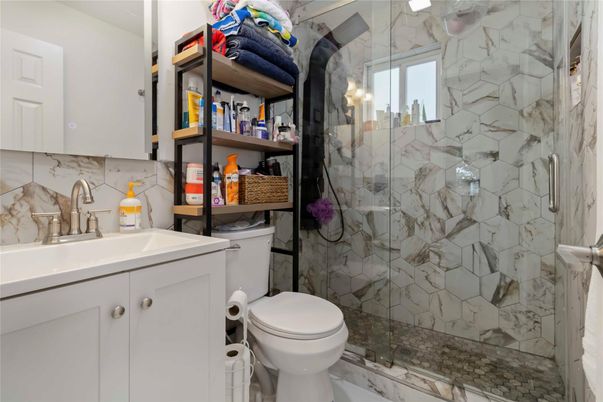 Bathroom, Glass Shower, Interior, Marble, Marble Walls