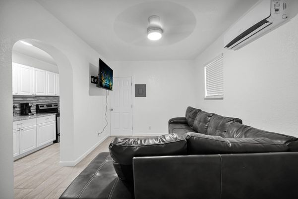 Interior, Kitchen, Living room, Wood Texture Flooring