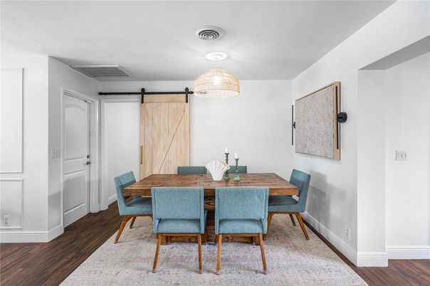 Dining room, Interior, Wood Texture Flooring