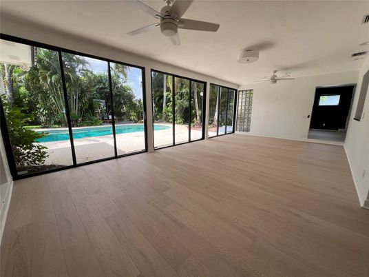 Empty room, Interior, Sun Room, Wood Texture Flooring
