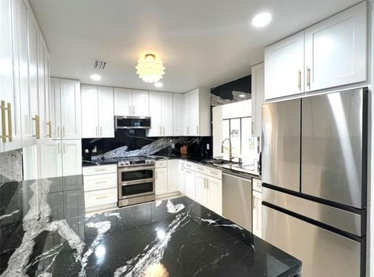 Interior, Kitchen, Recessed Lighting, Stainless Steel Appliances