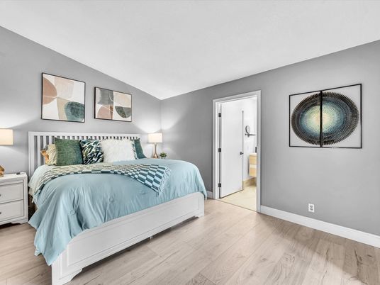 Bedroom, Interior, Wood Texture Flooring
