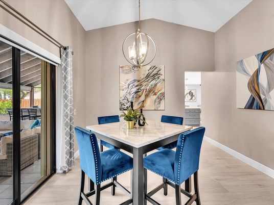 Chandelier, Dining room, Interior, Pendant Lights, Wood Texture Flooring