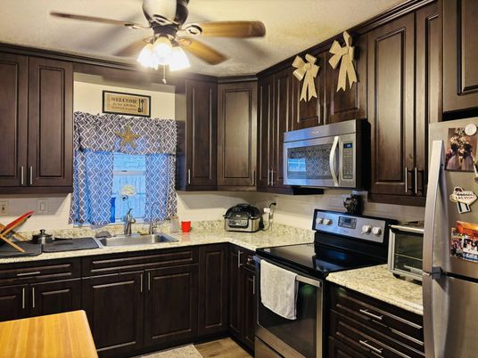 Interior, Kitchen, Wood Texture Flooring