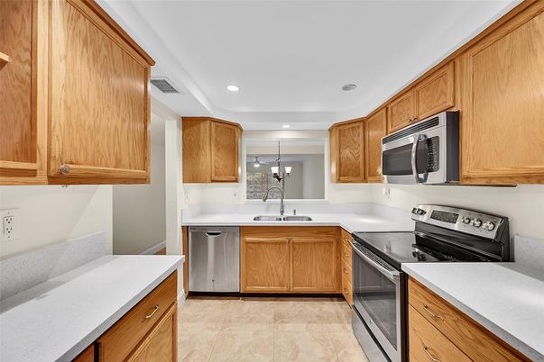 Interior, Kitchen, Recessed Lighting, Stainless Steel Appliances