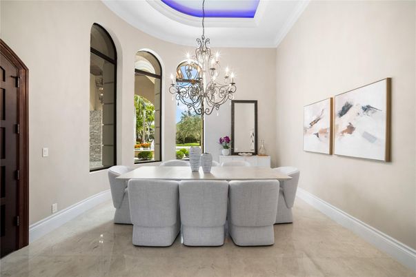 Chandelier, Dining room, Interior