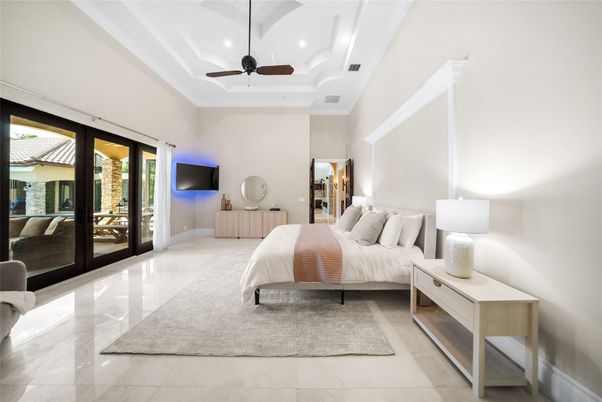 Bedroom, Interior, Recessed Lighting
