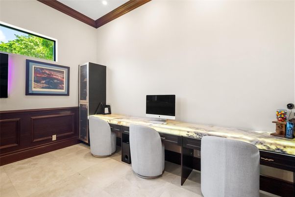 Home Office, Interior, Recessed Lighting