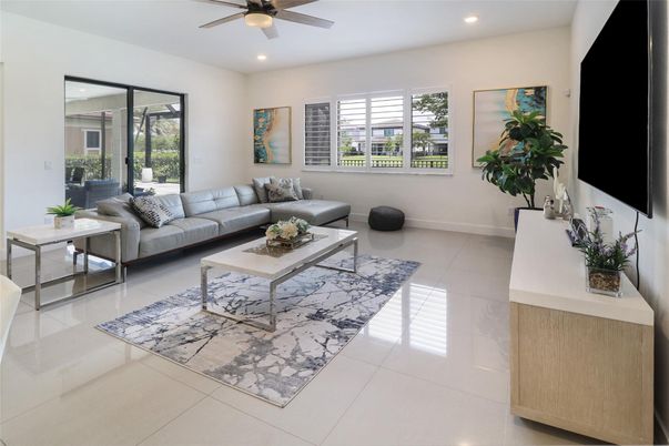 Interior, Living room, Recessed Lighting