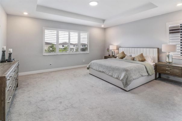 Bedroom, Interior, Recessed Lighting