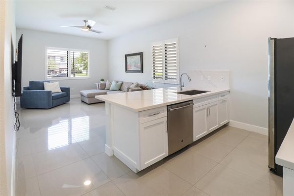 Interior, Kitchen, Living room, Recessed Lighting