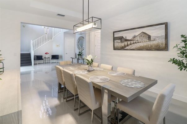 Dining room, Interior, Pendant Lights