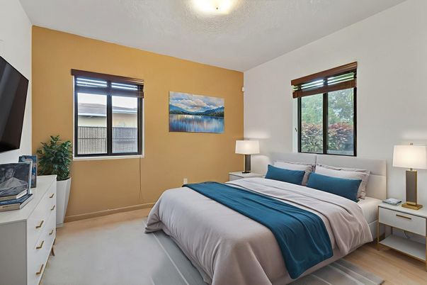 Bedroom, Interior, Wood Texture Flooring