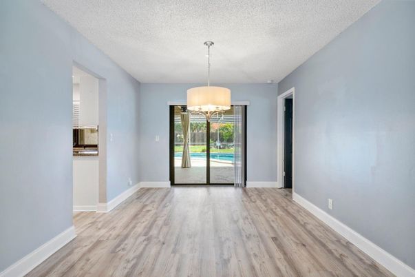 Empty room, Interior, Pendant Lights, Wood Texture Flooring