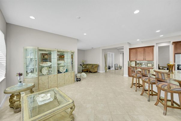 Dining room, Interior, Kitchen, Recessed Lighting