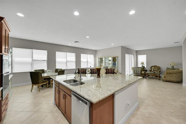 Dining room, Interior, Kitchen, Living room, Recessed Lighting