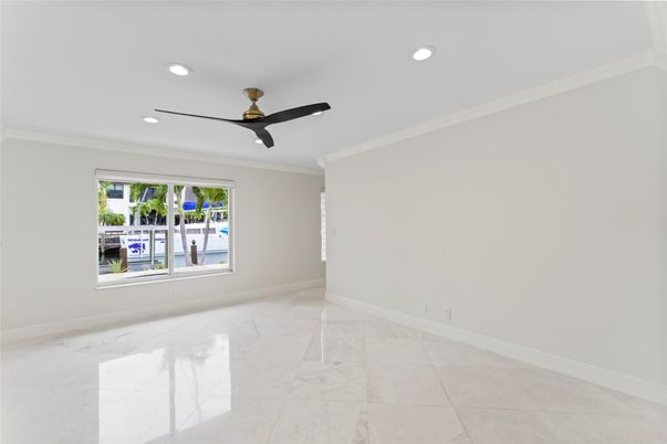 Empty room, Interior, Marble, Recessed Lighting