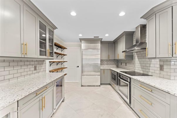 Interior, Kitchen, Recessed Lighting, Stainless Steel Appliances