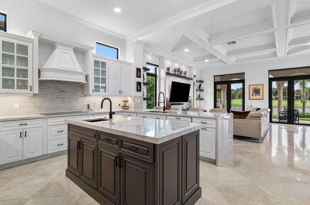 Interior, Kitchen, Living room, Recessed Lighting