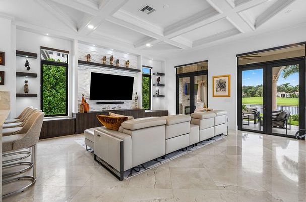 Interior, Living room, Recessed Lighting