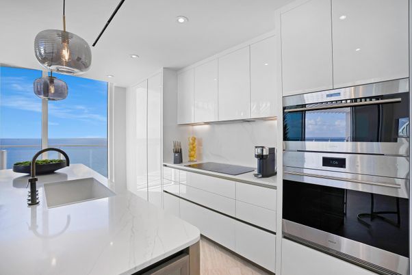 Interior, Kitchen, Pendant Lights, Recessed Lighting, Stainless Steel Appliances, Water