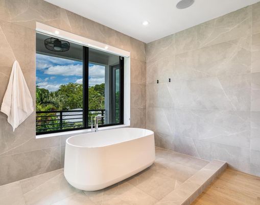 Bathroom, Free Standing Baths, Interior, Recessed Lighting