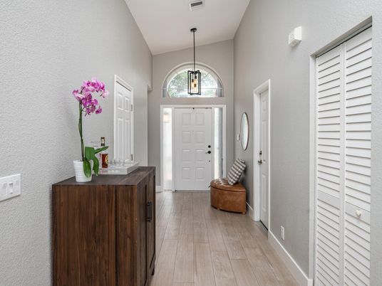 Interior, Pendant Lights, Wood Texture Flooring