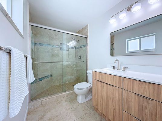 Bathroom, Glass Shower, Interior