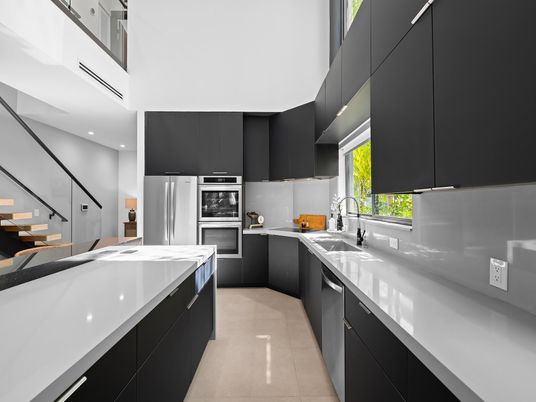 Interior, Kitchen, Recessed Lighting, Stainless Steel Appliances