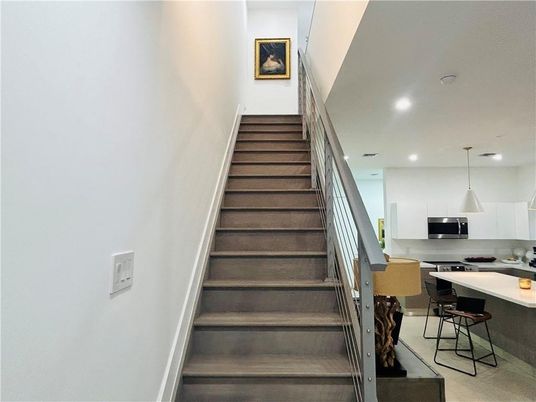 Interior, Kitchen, Pendant Lights, Recessed Lighting, Stainless Steel Appliances