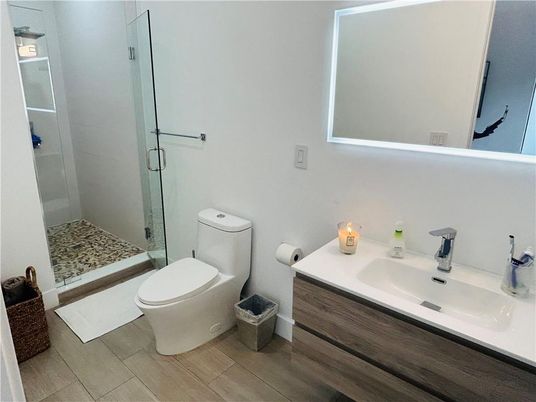 Bathroom, Glass Shower, Interior