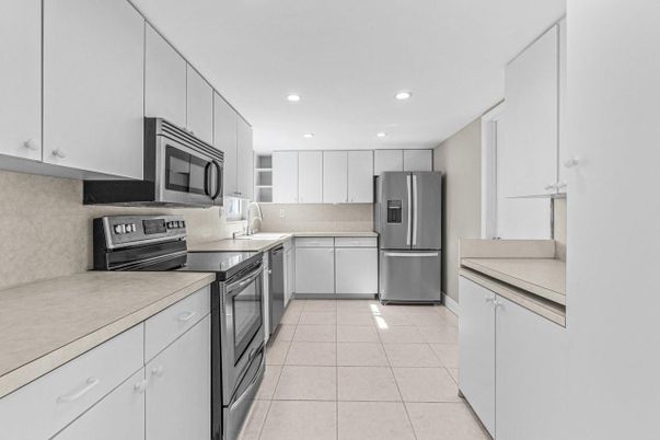 Interior, Kitchen, Recessed Lighting, Stainless Steel Appliances