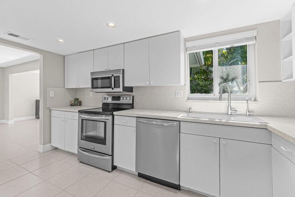 Interior, Kitchen, Recessed Lighting, Stainless Steel Appliances