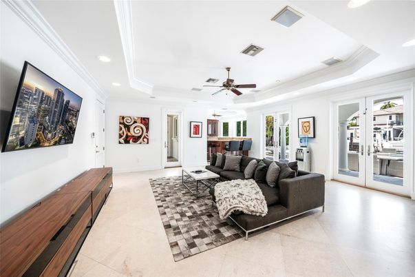 Interior, Living room, Recessed Lighting